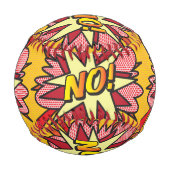 NO Fun Retro Comic Pop Kunst Baseball (Vorderseite)