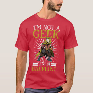 No geek D20 Roleplay Charakter Halfling T-Shirt