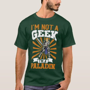 No geek D20 Rollenspiel Charakter Paladin T-Shirt