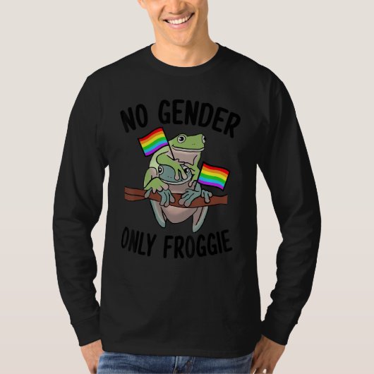 No Gender Only Froggie Proud Gay LGBT T-Shirt (Vorderseite)