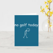 No Golf Today, Funny Sad Golfer Design For Golf Lo Karte (Gelbe Blume)