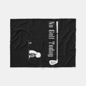 No Golf Today Funny Sad Stickman Golf Lover Golfer Fleecedecke (Vorderseite (Horizontal))