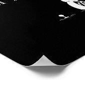 No Golf Today Funny Sad Stickman Golf Lover Golfer Poster (Ecke)