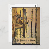 No Gondolas Vienna Vintag Venedig Postkarte (Vorne/Hinten)