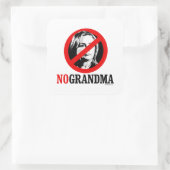 NO GRANDMA HILLARY QUADRATISCHER AUFKLEBER (Tasche)