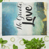 No Greater Liebe John 15:13 Schreib-Handtücher Geschirrtuch (Gefaltet)