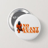 No Guantanamo Button (Vorne & Hinten)