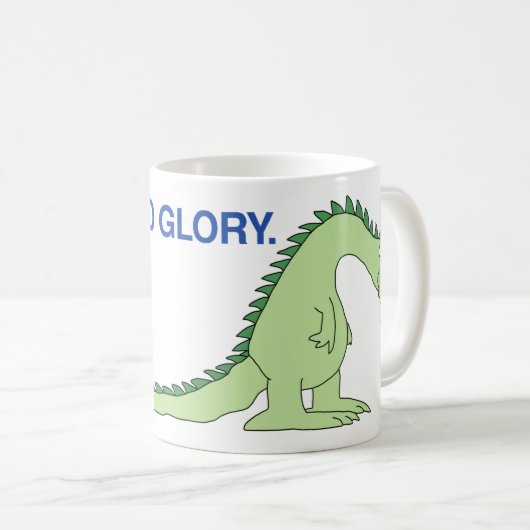 NO GUTS, NO GLORY by Sandra Boynton Kaffeetasse (VorderseiteRechts)