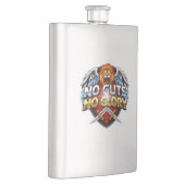 No Guts, No Glory: Motivational & Success Mindset Flachmann (Rechts)