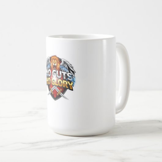 No Guts, No Glory: Motivational & Success Mindset Kaffeetasse (VorderseiteRechts)
