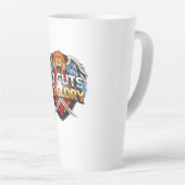 No Guts, No Glory: Motivational & Success Mindset Milchtasse (Rechte Ecke)