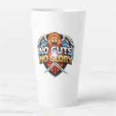 No Guts, No Glory: Motivational & Success Mindset Milchtasse (Vorderseite)