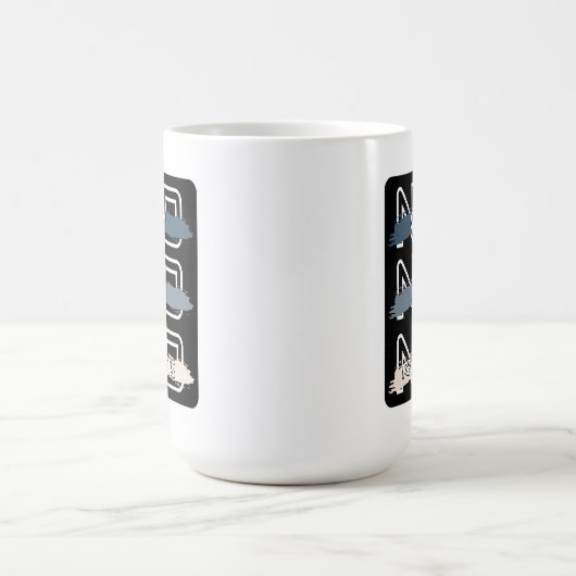 No Gym No Abs No bedauert kühnes Design Kaffeetasse (Mittel)