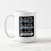 No Gym No Abs No bedauert kühnes Design Kaffeetasse (Links)