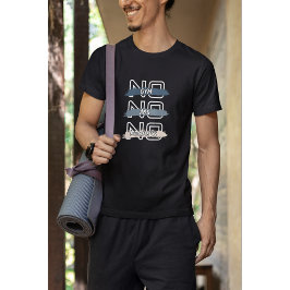 No Gym No Abs No bedauert kühnes Design T-Shirt