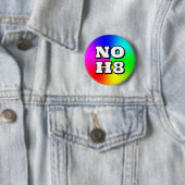 NO H8 (Sie können die Wörter ändern) Button (Beispiel)