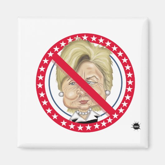 NO-HILLARY Magnet (Vorne)