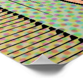 "No Hintern Stuff" Retro-Style-Poster Poster (Ecke)