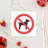 No Hogs Sign Paper Napkins Serviette (Beispiel)