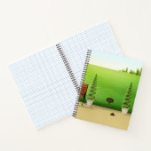 "No Hogs Zullownte" Niedliches Dog Poo im Sonnigen Notizblock (Innenseite)