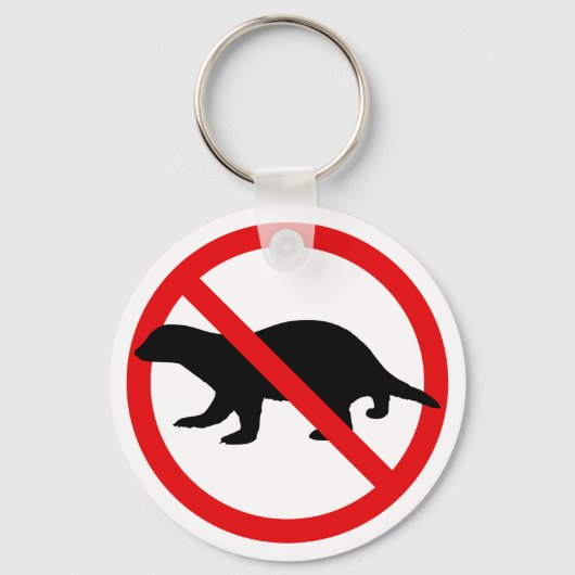 No Honey Badgers Schlüsselanhänger (Vorderseite)