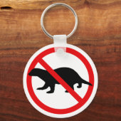 No Honey Badgers Schlüsselanhänger (Vorderseite)
