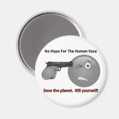 No Hope Emoticon Logo Magnet (Vorderseite/Rückseite)