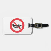 No Horse Drawn Vehicles Sign Gepäckanhänger (Vorderseite horizontal)
