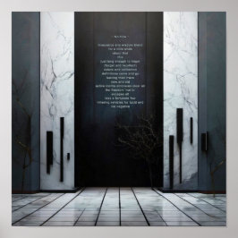 NO How Poem Philosophy Poster