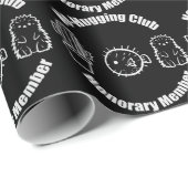 No Hugging Club Geschenkpapier (Rolleneckpunkt)