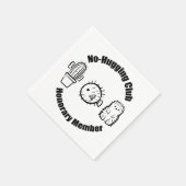 No Hugging Club Serviette (Ecke)