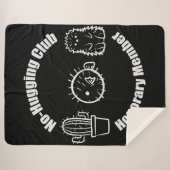 No Hugging Club Sherpadecke (Vorderseite (Horizontal))