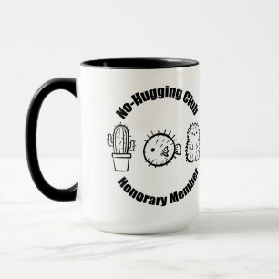 No Hugging Club Tasse