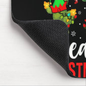 No Hugging Season Xmas 2021 Elf Reindeer Santa Ca Mousepad (Ecke)