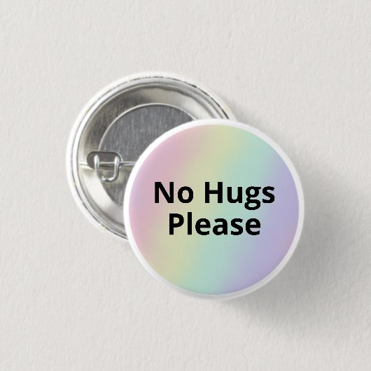 No Hugs Button (Vorne & Hinten)