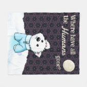 No Humanity Westie Fleecedecke (Vorderseite (Horizontal))