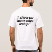 No Hurries No Worries Funny Cat Tee (Rückseite)