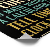 No I Can’t Do Social Media Write In Cursive Funny  Poster (Ecke)