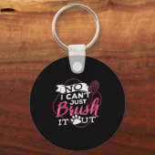 No I Cant Just Brush It Out - Dog Beautician Men W Schlüsselanhänger (Vorderseite)