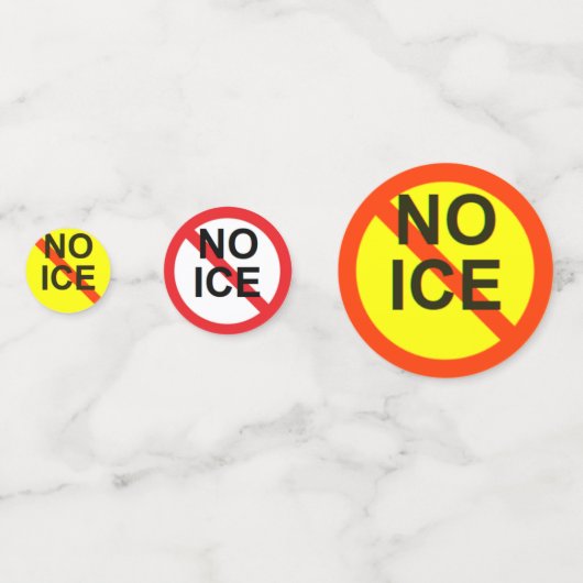 NO ICE  KONFETTI (Rückseiten)