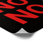 No ICE No Camps No Kings DOWNLOAD Sign Poster (Ecke)