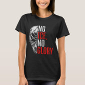 No Ice No Glory Funny Ice Hockey  T-Shirt (Vorderseite)