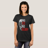 No Ice No Glory Funny Ice Hockey T-Shirt (Vorne ganz)