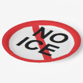 NO ICE  PAPPTELLER (Schrägansicht)