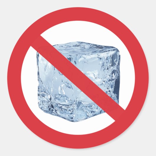 No ICE Runder Aufkleber (Vorderseite)