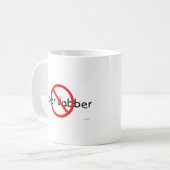 NO JIBBER JABBER KAFFEETASSE (Vorderseite Links)