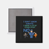 No Karate Polizist Funny Officer Pride Graphic Wea Magnet (Vorderseite/Rückseite)