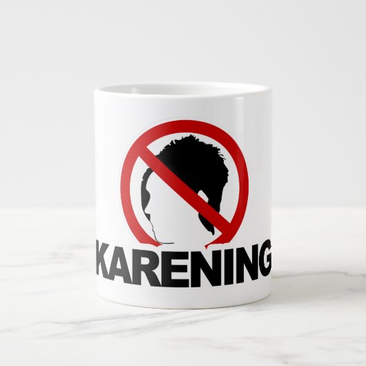 "NO KARENING" Jumbo 20oz Jumbo-Tasse (Vorderseite)
