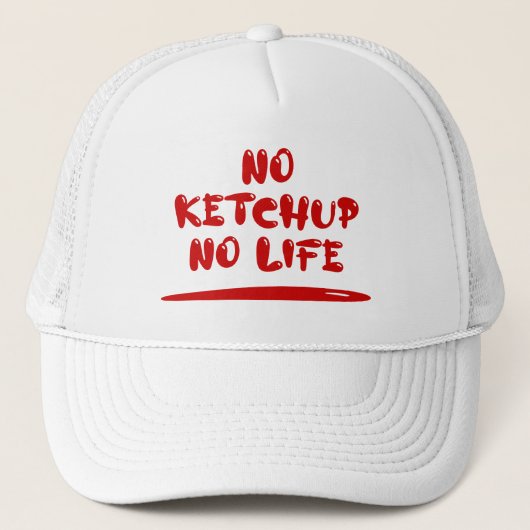 No Ketchup No Life Truckerkappe (Vorderseite)