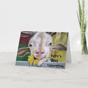 "NO KIDDING BABY-HAPPY 1ST VALENTINE FEIERTAGSKARTE